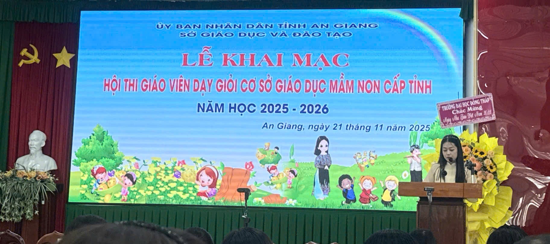 Lễ Khai mạc hội thi giáo viên dạy giỏi cơ sở giáo dục mầm non cấp tỉnh